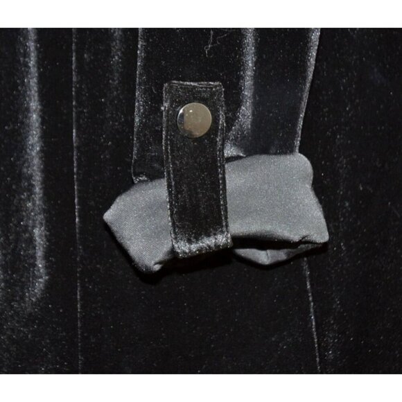 JL Jules & Leopold Jacket Women’s M Black Velvet Evening Wear Mid Length MINT - Picture 6 of 11